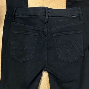 MOTHER Women's Classic Black Skinny Jeans 27